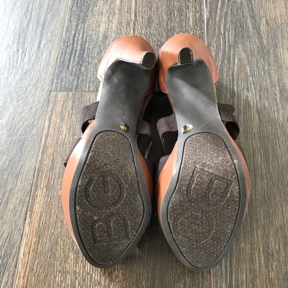 BCBGeneration Brown Strappy Heels - Picture 6 of 8